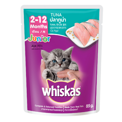 Whiskas Pouch Junior Tuna Cat Wet Food - 80g