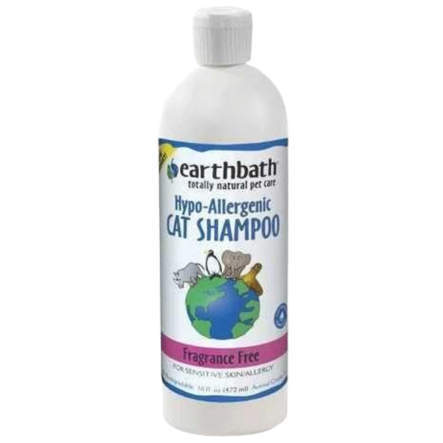 Earthbath Hypo-Allergenic Cat Shampoo (Fragrance Free) - 472ml / 3785ml