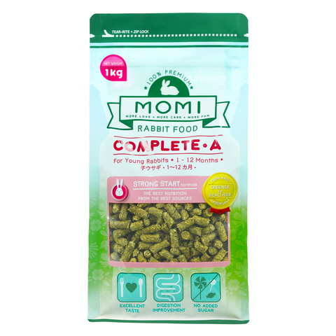 Momi Complete A Pellets for Young Rabbits - 1kg