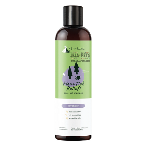 Kin+Kind Flea and Tick Relief Natural Shampoo (Lavender) - 354ml