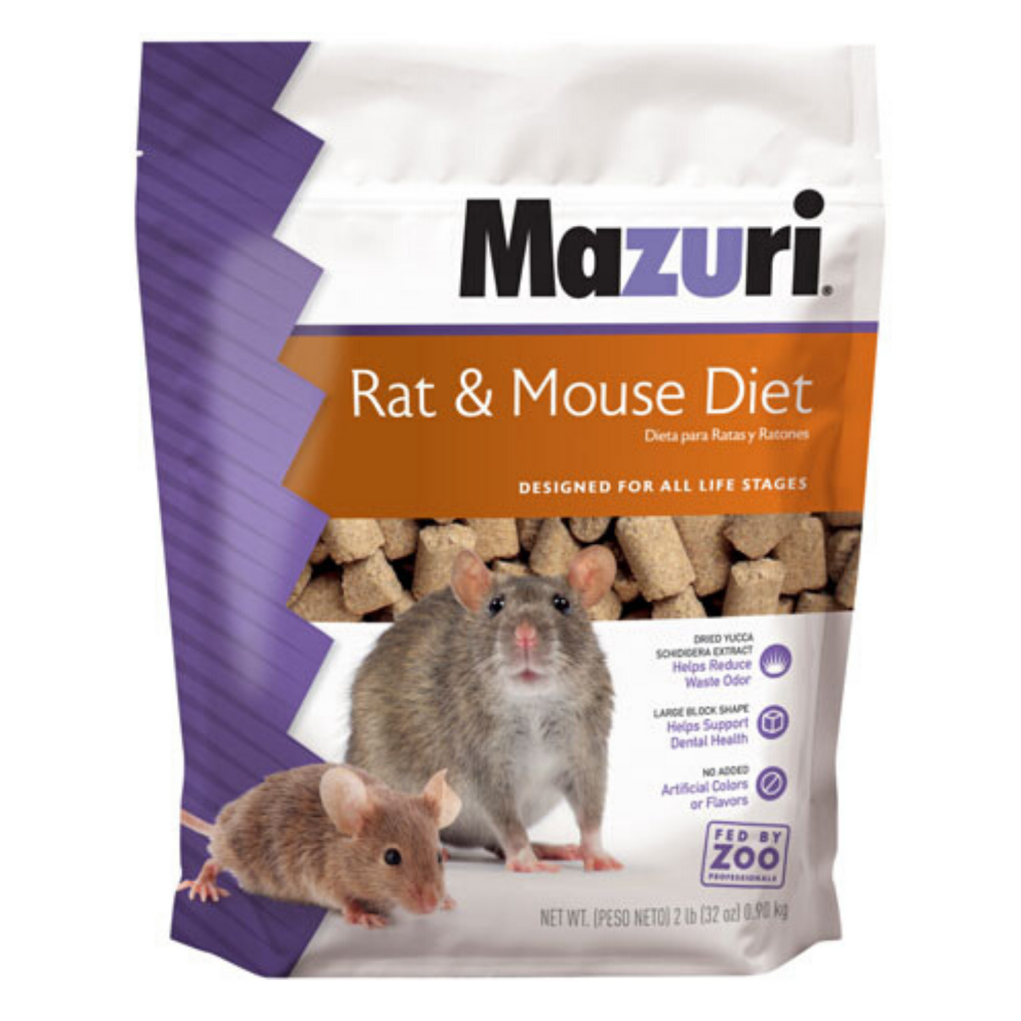 Mazuri Rat & Mouse Diet Lab Blocks – 2lb (900g)
