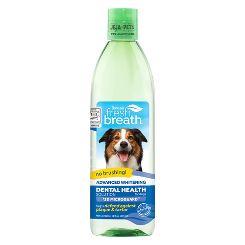 Tropiclean Fresh Breath Oral Care Water Additive Plus Advanced Whitening - 473ml