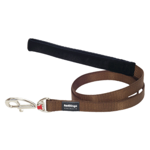 Red Dingo Fixed Dog Leads - Classic Range (Brown)