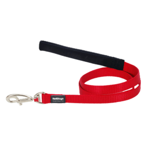 Red Dingo Fixed Dog Leads - Classic Range (Red)