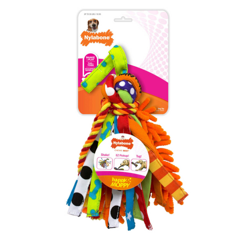 [DISCONTINUED] Nylabone Happy Moppy Interactive Dog Toy