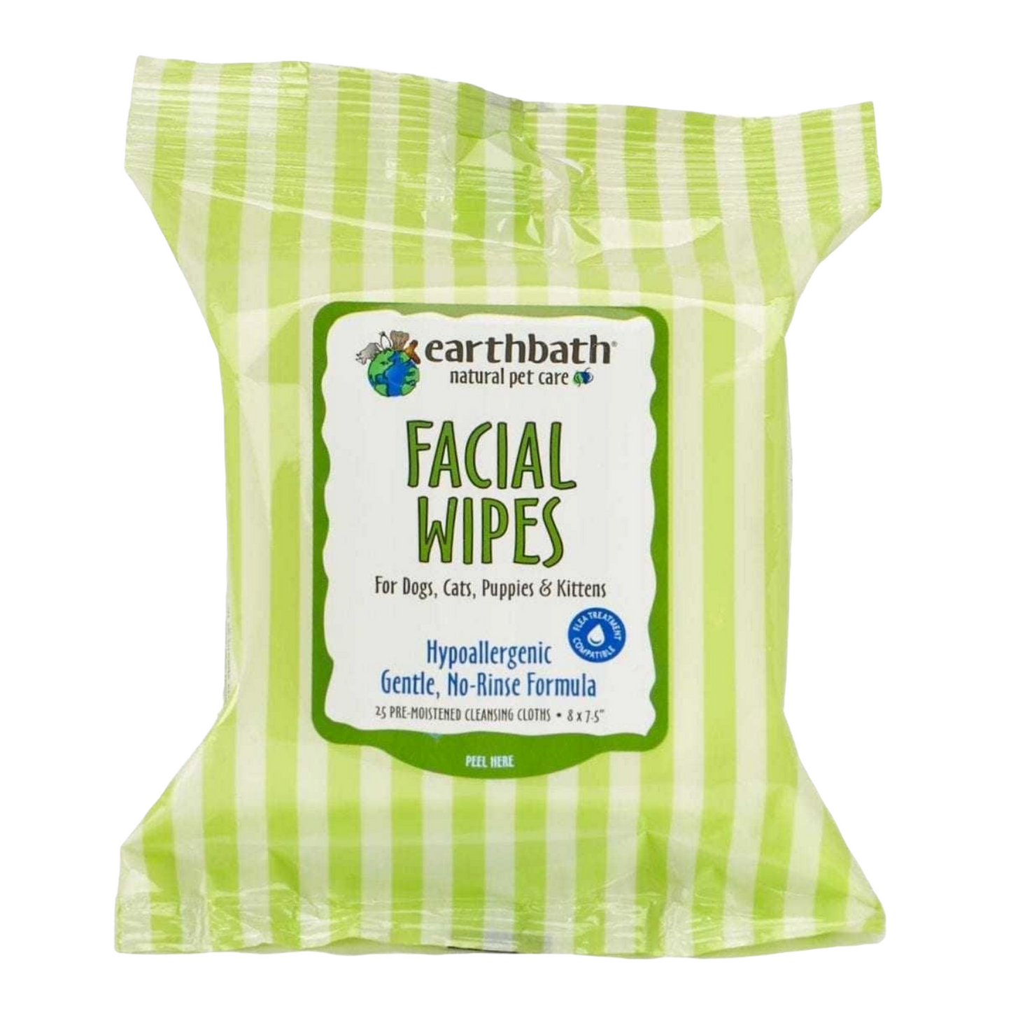 Earthbath Facial Wipes - 25 Wipes