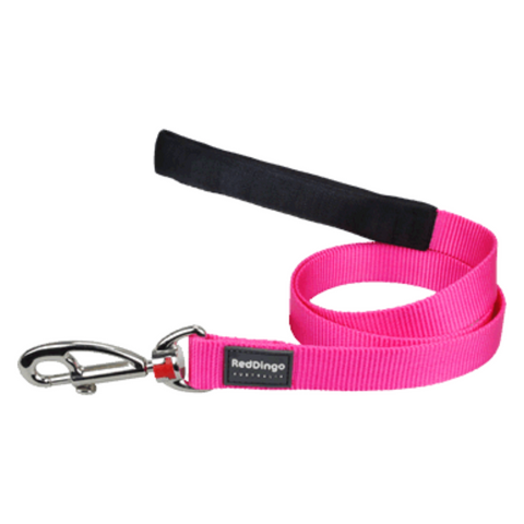 Red Dingo Fixed Dog Leads - Classic Range (Hot Pink)