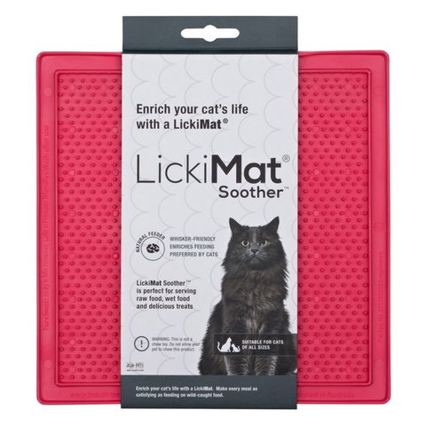 Lickimat Soother (Cats) Pink - 20 x 20 cm