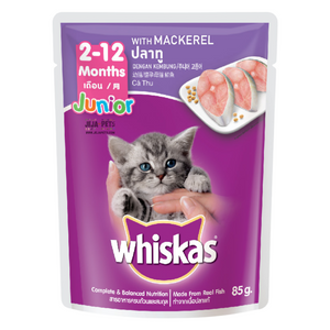 Whiskas Pouch Junior Mackerel Cat Wet Food - 80g