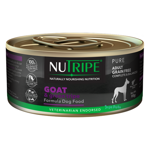 Nutripe Pure Goat & Green Tripe Dog - 95g
