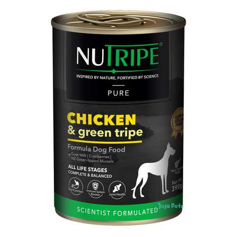 Nutripe Pure Chicken & Green Tripe Dog (Gum-Free) - 390g