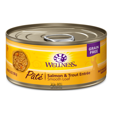 [DISCONTINUED] Wellness Complete Health™ Pâté (Salmon & Trout) Cat Wet Canned Food - 156g