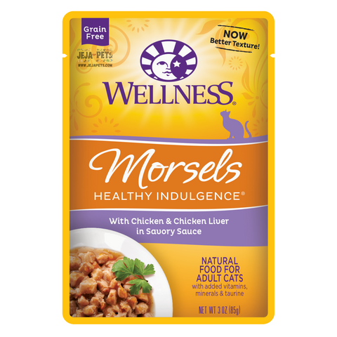 Wellness Healthy Indulgence Morsels (Chicken & Chicken Liver) Cat Food - 85g