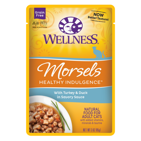 Wellness Healthy Indulgence Morsels (Turkey & Duck) Cat Food - 85g