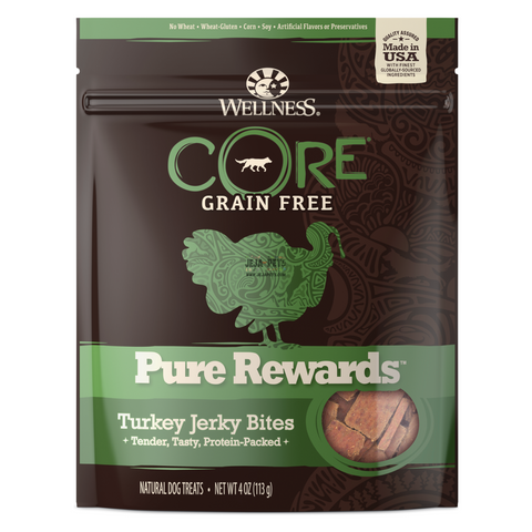 [DISCONTINUED] Wellness CORE Pure Rewards Turkey Jerky Bites - 113g