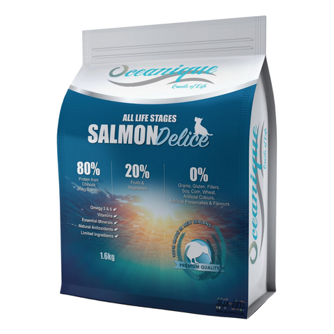 Oceanique Deep-Blue Salmon Delice Dog Food - 1.6kg / 8kg