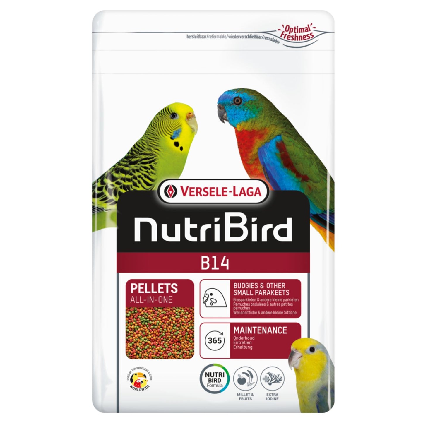 Versele-Laga NutriBird B14 complete budgie and small parakeet pellets
