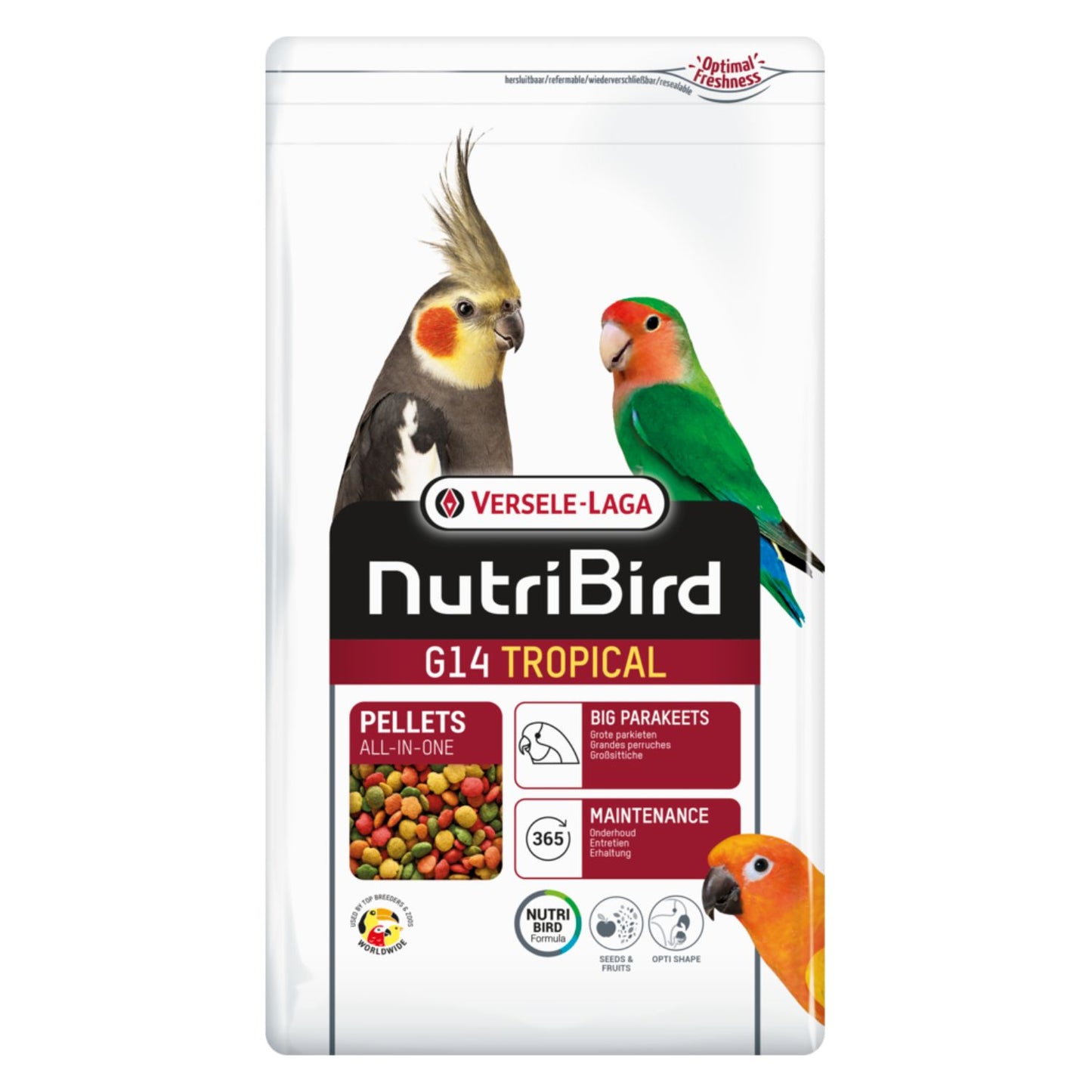 Versele-Laga NutriBird G14 Tropical complete parakeet pellets Singapore