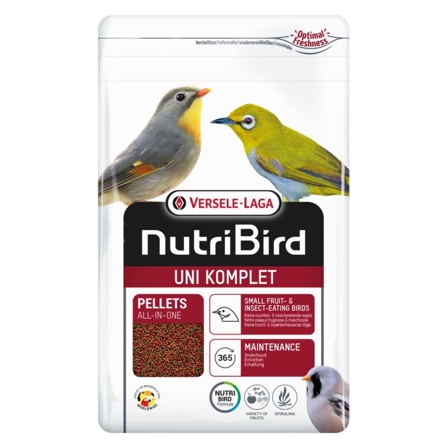 Versele-Laga NutriBird UNI Komplet fruit and insect-eating bird pellets 1kg