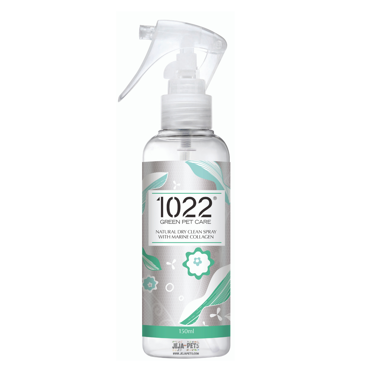 1022 Green Pet Natural Dry Clean Spray - 150ml