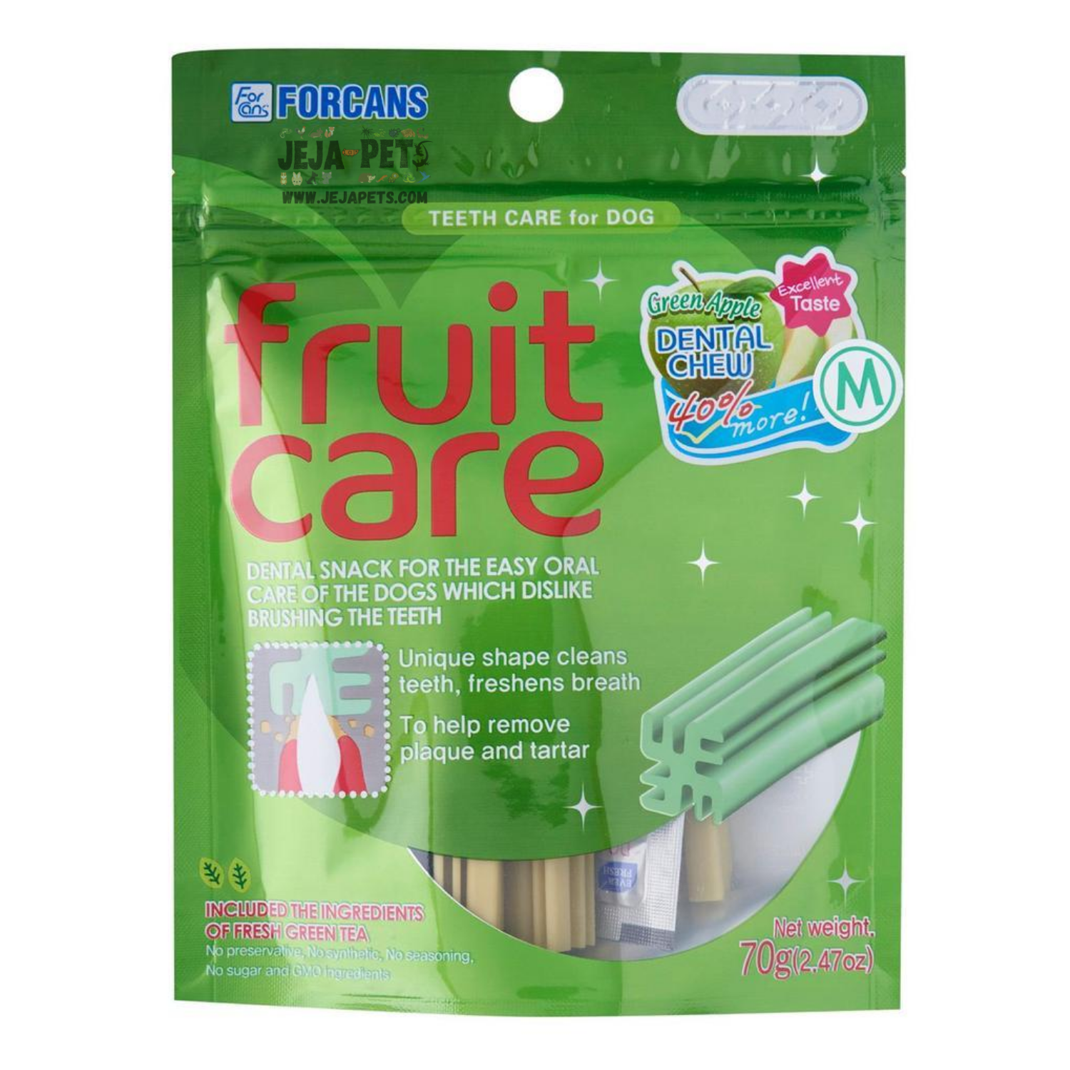 [DISCONTINUED] Forcans Fruit Care Green Apple - S / M (70g)