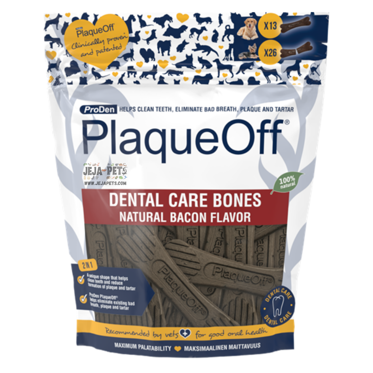 Swedencare ProDen PlaqueOff® Dental Bones (Bacon) - 482g