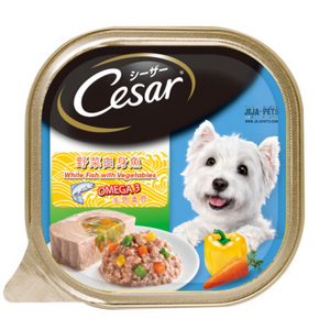 Cesar White Fish with Vegetables Wet Dog Food - 100g