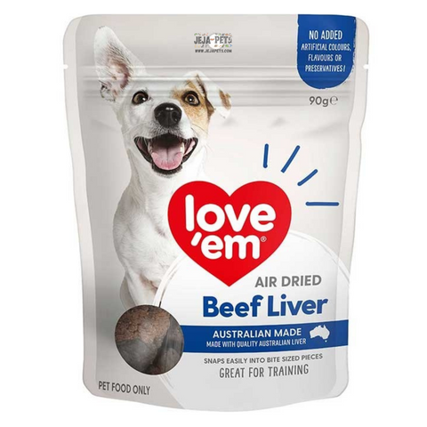 Love'em Air Dried Beef Liver - 90g / 200g