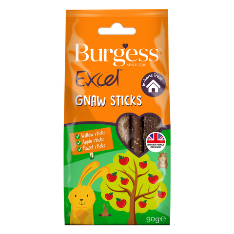 [DISCONTINUED] Burgess Excel Snacks Gnaw Sticks - 14 pcs