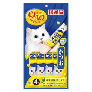 Ciao Stick Tuna Katsuo in Jelly - 15g x 4