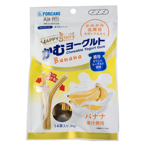 Forcans Happy 3 Fairy Chewable Yogurt Gum Banana - 90g