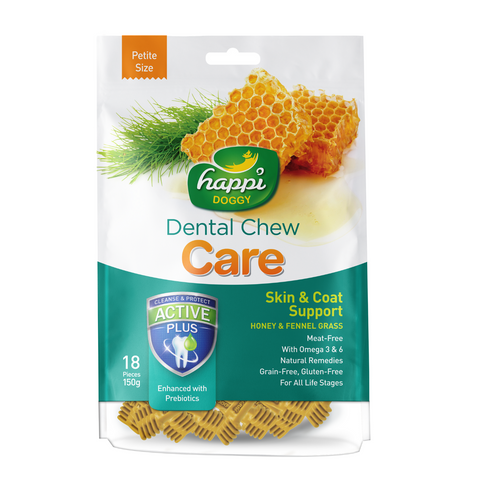 Happi Doggy Dental Chew Care (Fennel Grass and Honey) - 150g