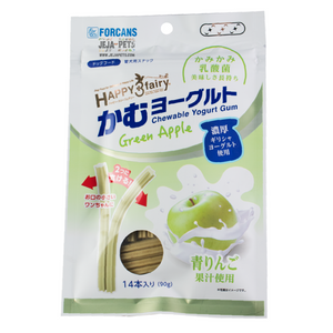 Forcans Happy 3 Fairy Chewable Yogurt Gum Green Apple - 90g