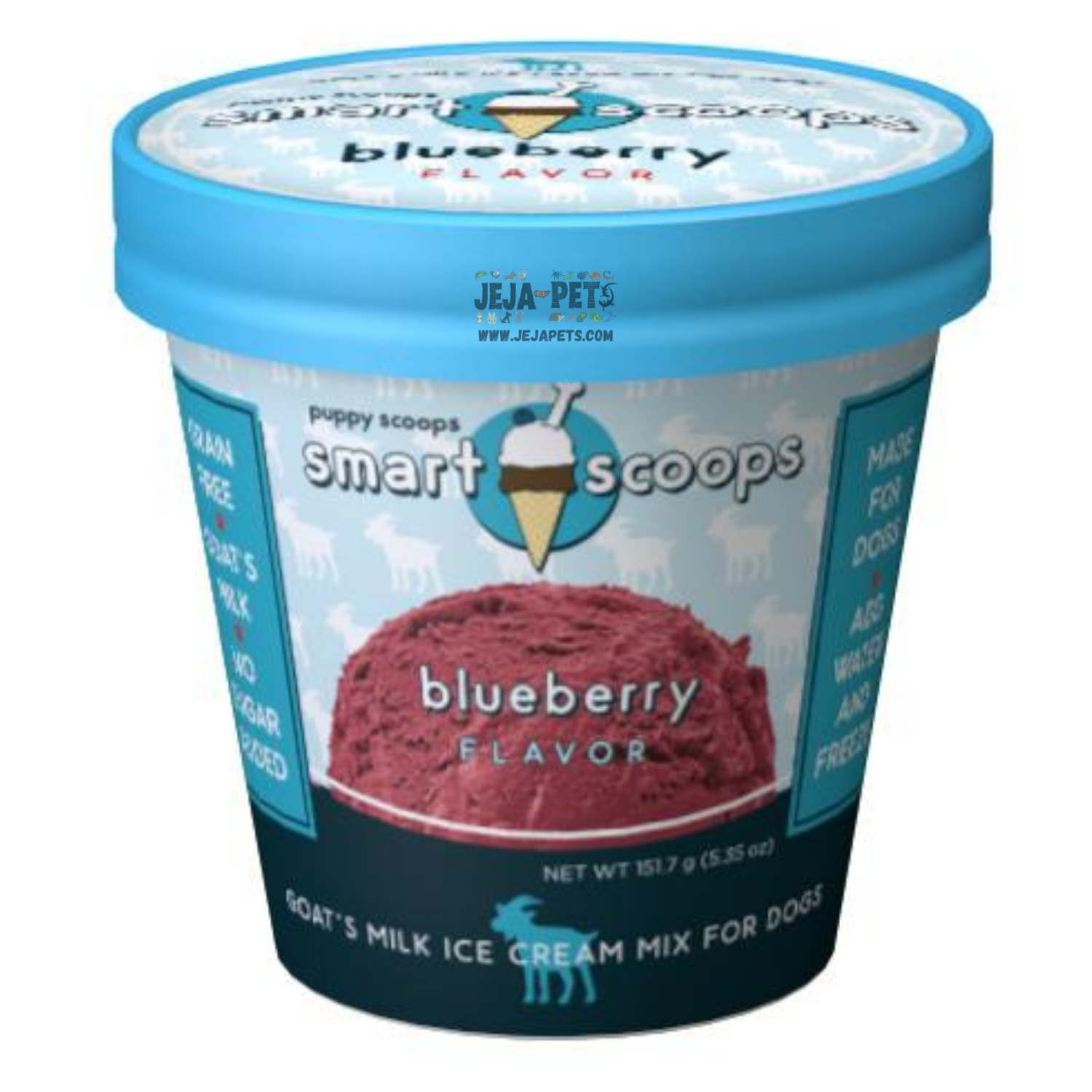[DISCONTINUED] Puppy Cakes Smart Scoops Goat's Milk Ice Cream Mix (Blueberry) - 150g