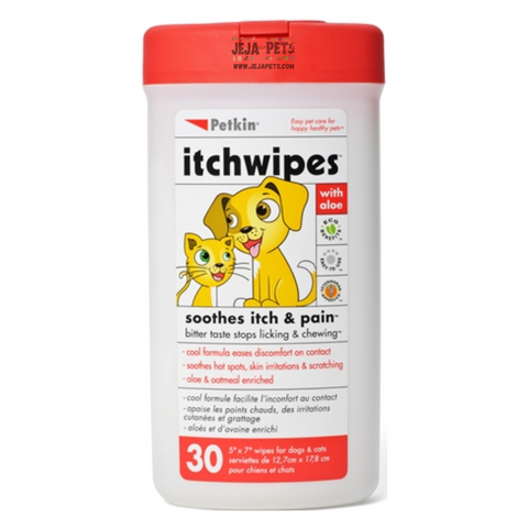 Petkin Itch Wipes - 30ct