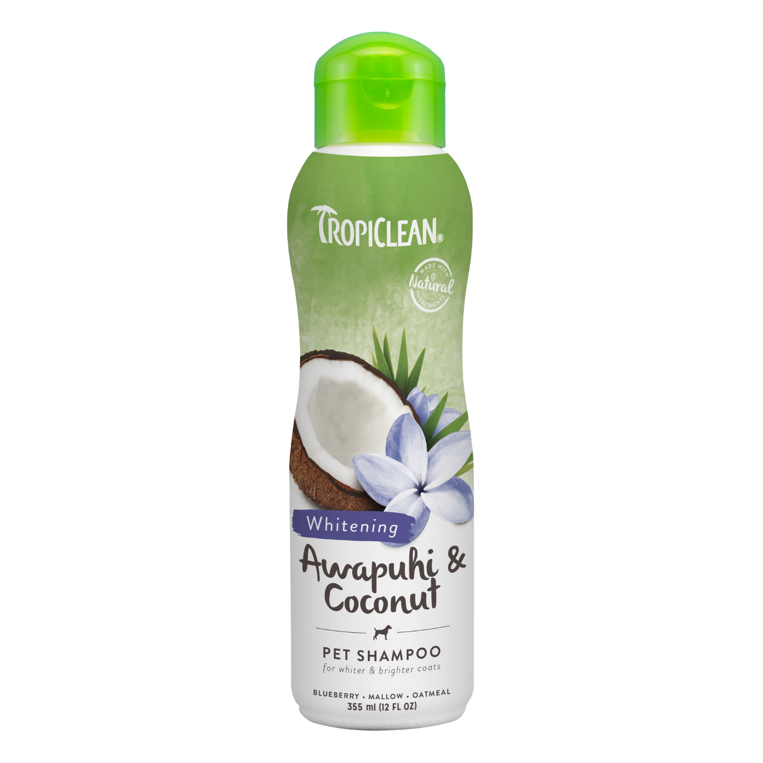 Tropiclean Awapuhi & Coconut Pet Shampoo (Whitening) - 355ml / 3.79L