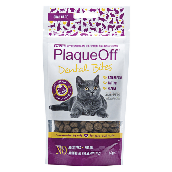 [BUNDLE PROMO: $43.90 FOR 2] Swedencare PlaqueOff Dental Bites + PlaqueOff Powder for Cats