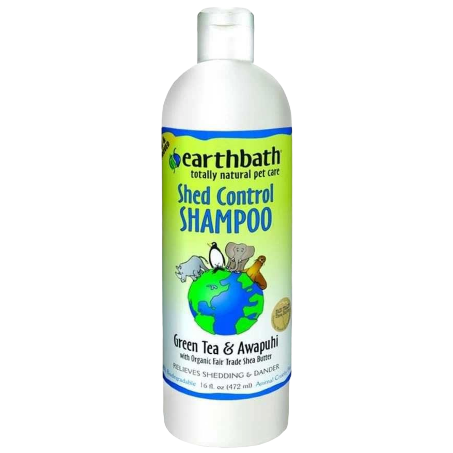 Earthbath Shed Control Shampoo (Green Tea & Awapuhi)  - 472ml / 3785ml