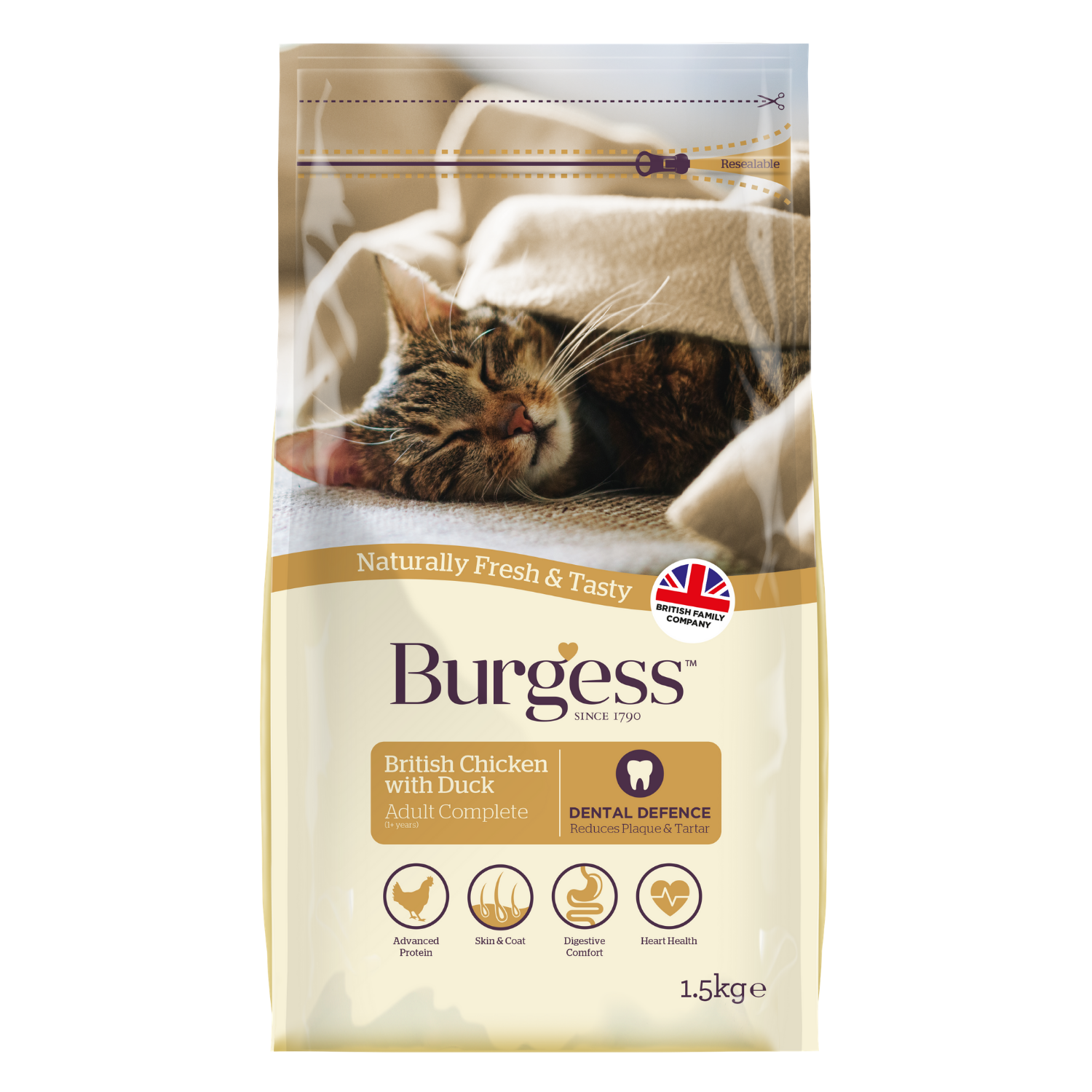 [PREORDER] Burgess Adult Cat (Chicken & Duck) - 1.5kg