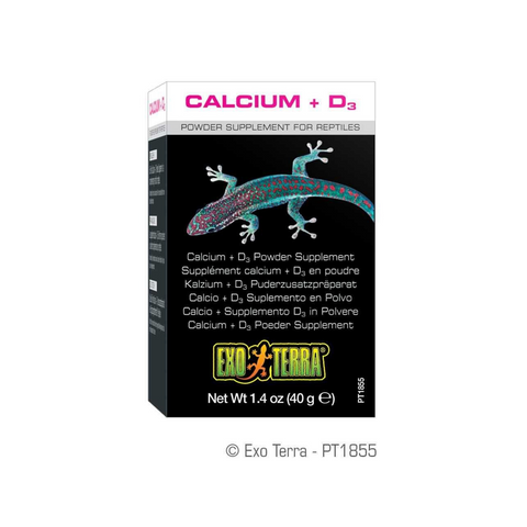 Exo Terra Calcium with D3 Supplement Powder