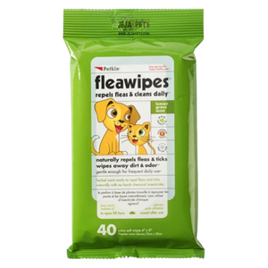 Petkin Flea Wipes - 40ct