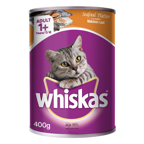 [DISCONTINUED] Whiskas Seafood Platter Cat Canned Food - 400g
