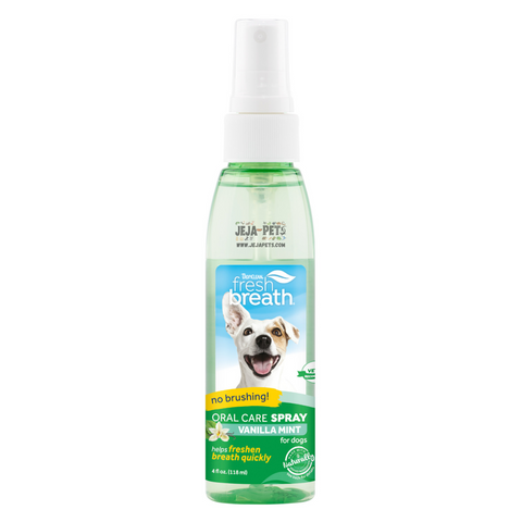 Tropiclean Fresh Breath Oral Care Spray (Vanilla Mint)  - 118ml