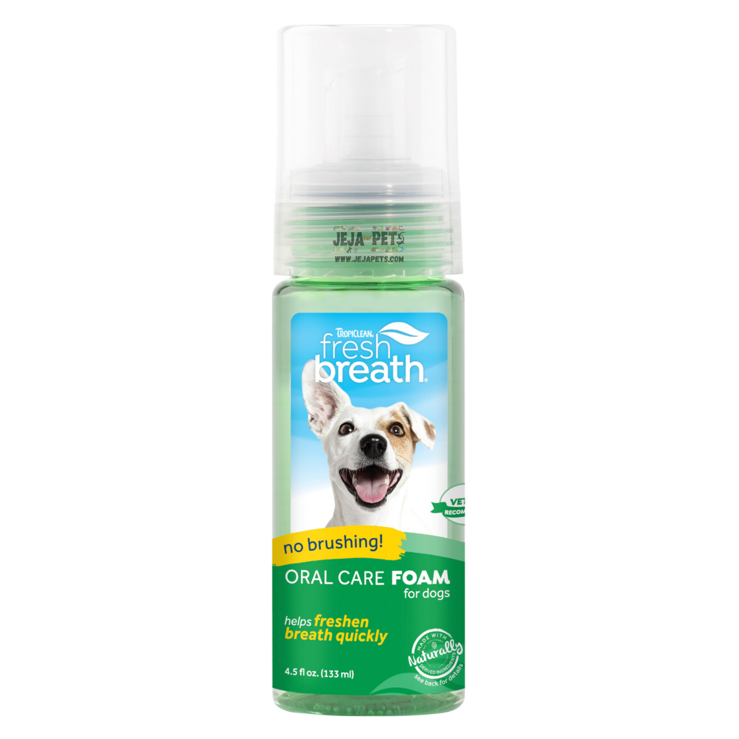 Tropiclean Fresh Breath Oral Care Mint Foam 133ml – Jeja Pets