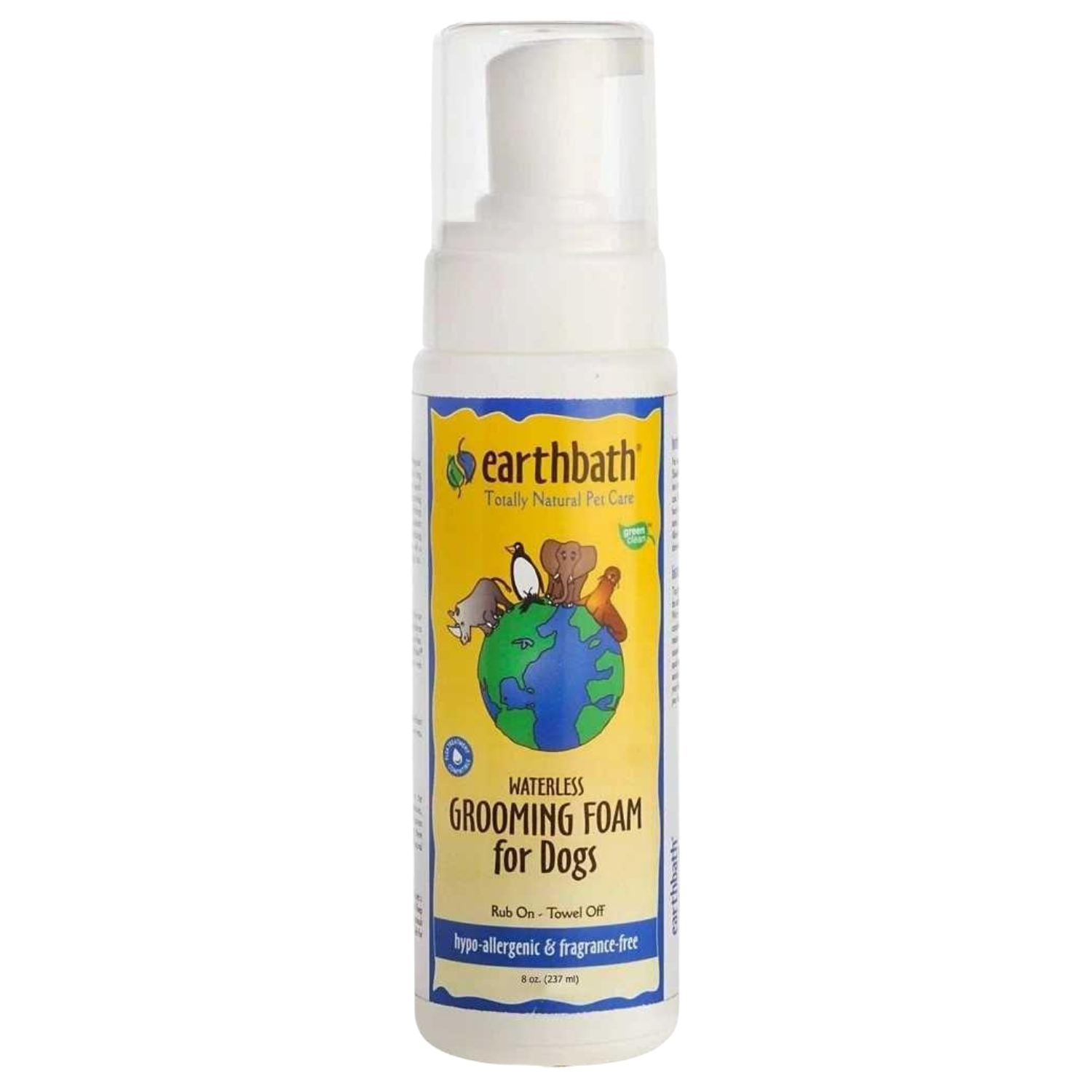 Earthbath Hypo-Allergenic Grooming Foam for Dogs (Fragrance Free) - 237ml