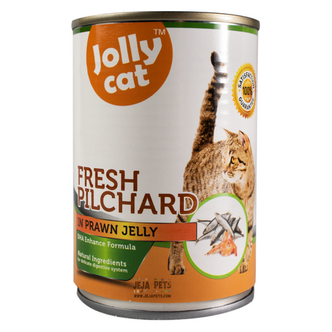 [DISCONTINUED] Jollycat Fresh Pilchard in Prawn Jelly - 400g