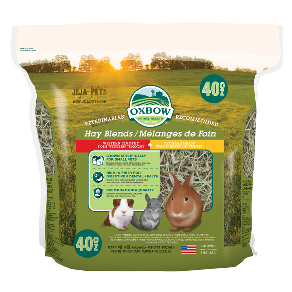 Oxbow Hay Blends Western Timothy and Orchard Grass - 567g / 1.13kg / 2.55kg