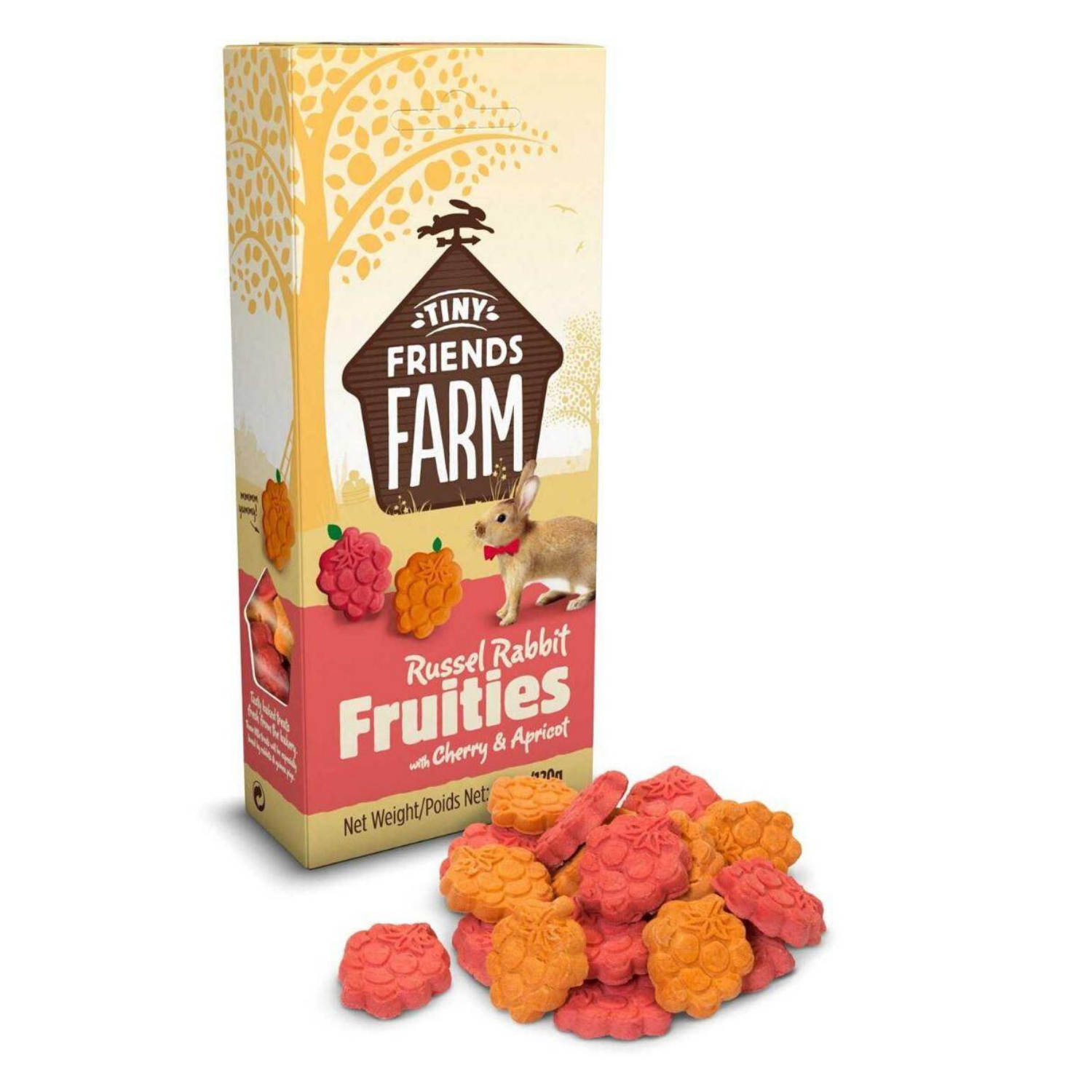 Supreme Tiny Friends Farm Treats Russel Rabbit Fruities with (Cherry & Apricot) - 120g
