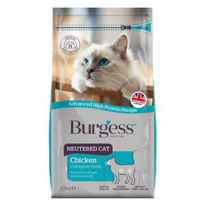 [PREORDER] Burgess Neutered Cat (Chicken) - 1.5kg