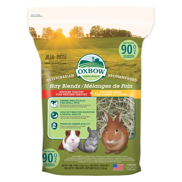 Oxbow Hay Blends Western Timothy and Orchard Grass - 567g / 1.13kg / 2.55kg